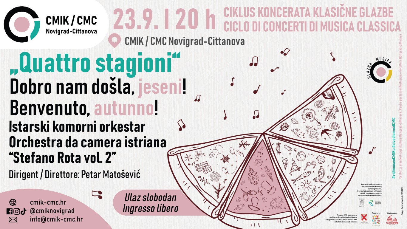 Glazbena jesen u CMIK-u. Počinje ciklus Quattro stagioni.